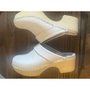 Swedish Handmade Comfort Clogs Healthcare Coated Leather Non-Slip Rocker Arch 7